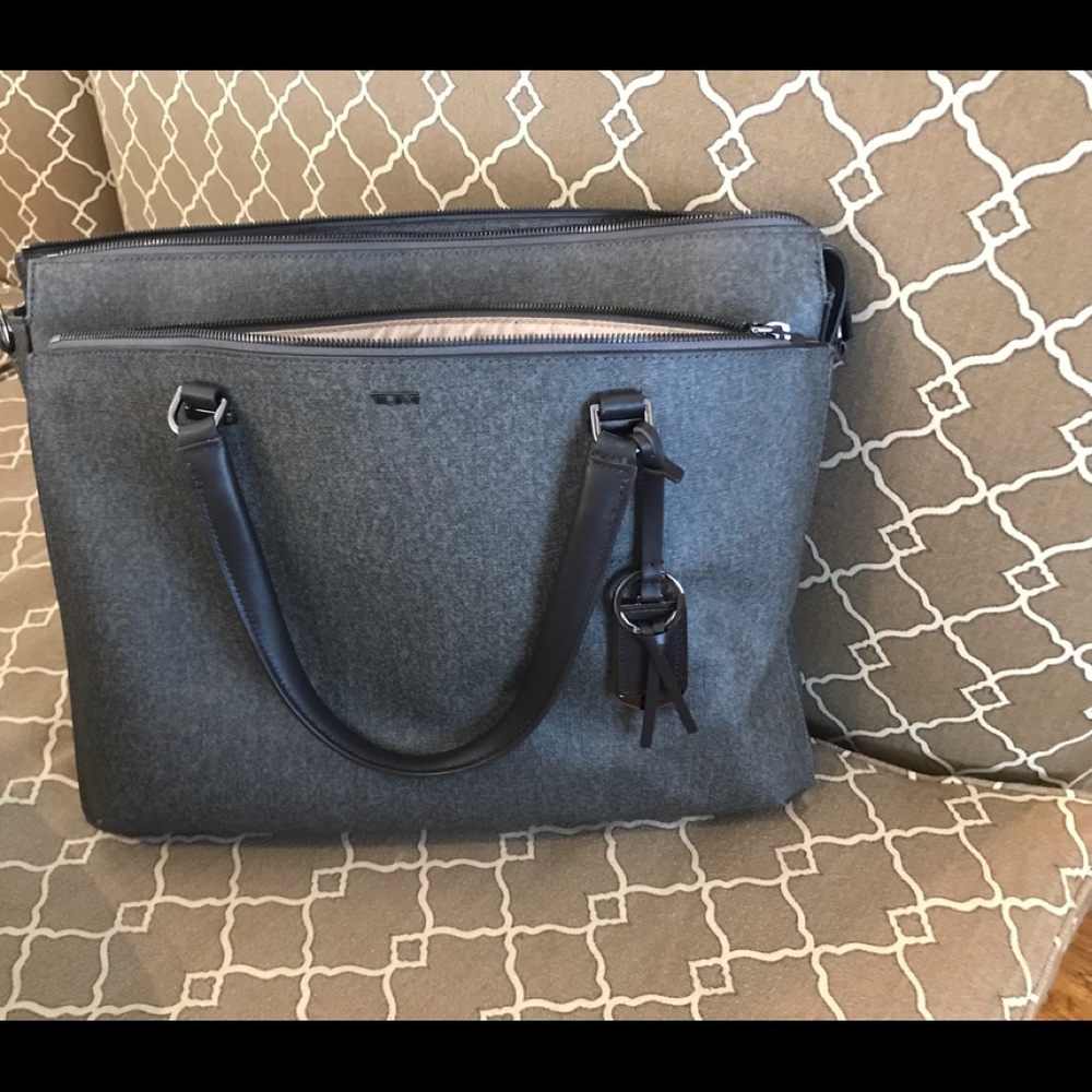 Tumi Briefcase Leather Bag